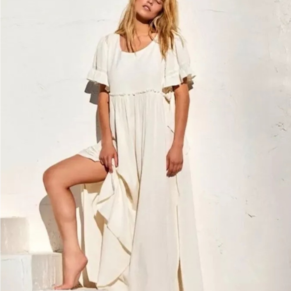 Free People La Vie Maxi Dress Ivory Small